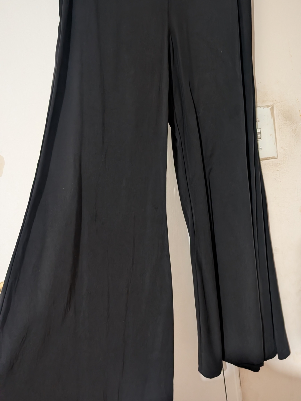 Samuel Dong Black Wide-Leg Palazzo Pants